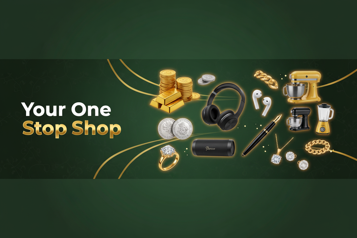 Scrap Bank Green Gold Banner