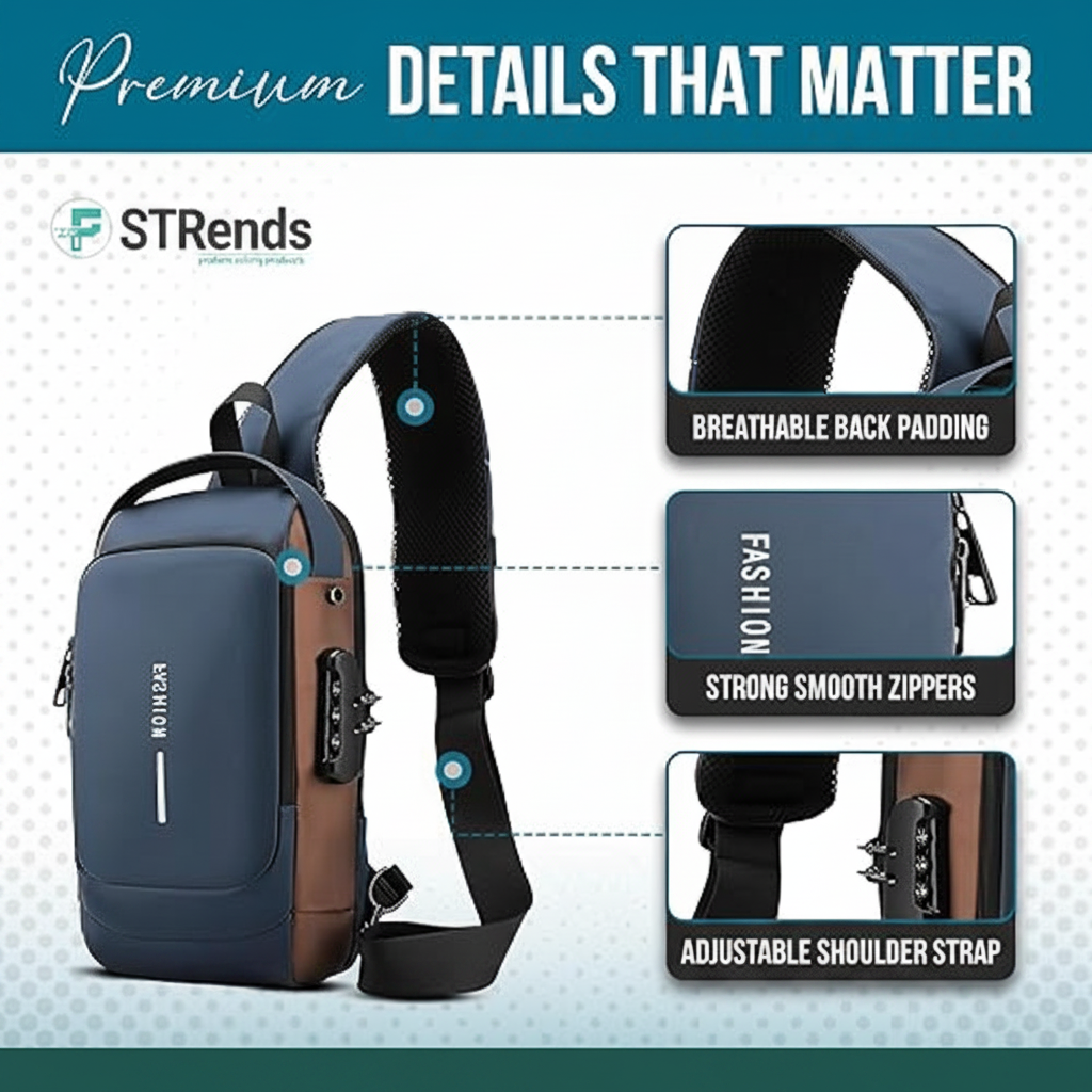 STrends Sling Bag - Premium Details Banner